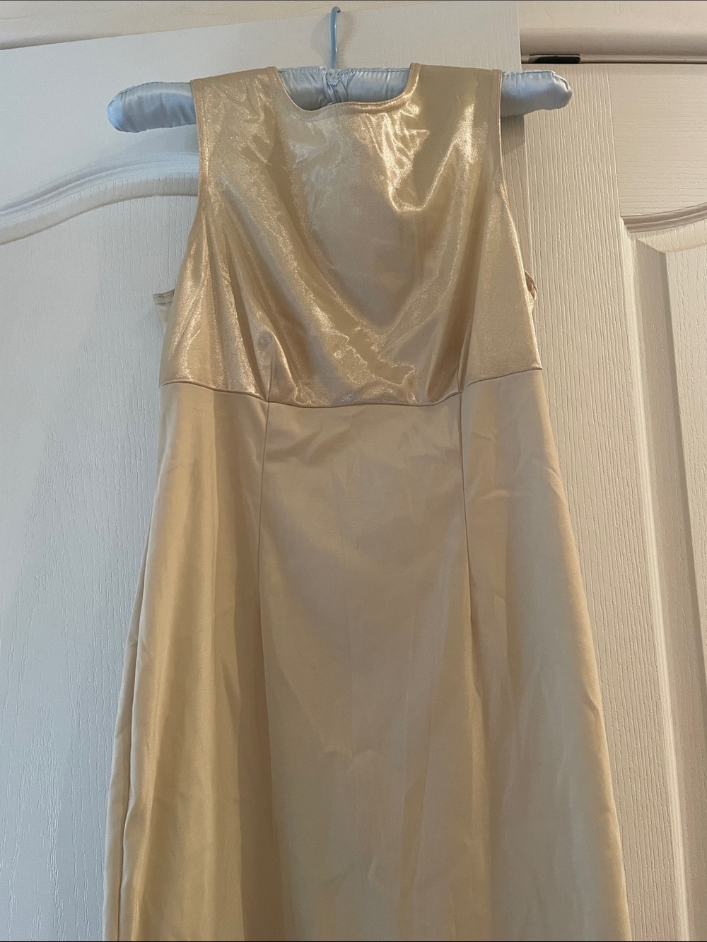 Hugo Buscati Shimmery Gold Sleeveless Mini Dress